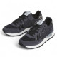 Zapatillas urban Pepe Jeans brit mirror negras con detalles grises y plateados - Querol online
