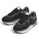 Zapatillas urban Pepe Jeans rusper glam negras con detalles plateados - Querol online
