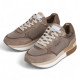 Zapatillas urban Pepe Jeans rusper glam marrones con detalles en bronce - Querol online