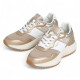 Zapatillas urban Pepe Jeans kimi mesh doradas con combinación de materiales - Querol online