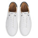 Zapatillas deportivas Pepe Jeans joe basic blancas con panel trasero azul - Querol online