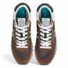 Zapatillas deportivas Pepe Jeans kingston college marrones con detalles verdes y blancos
