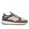 Zapatillas deportivas Pepe Jeans marlon sport taupe con paneles marrones