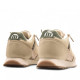 Zapatillas urban Mustang joggo sai beige con talón verde - Querol online
