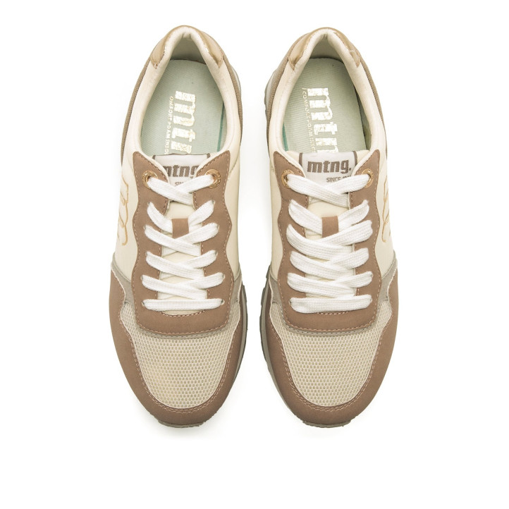 DEPORTIVAS DE MUJER MUSTANG JOGGO BEIGE 60441 60797 - Querol online