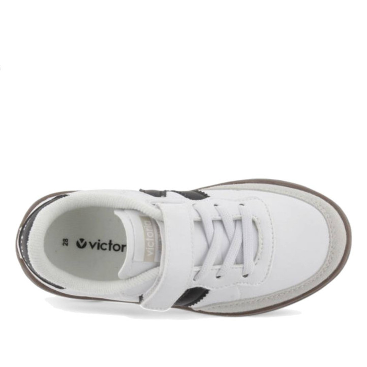 Zapatillas deporte Victoria oslo blancas con suela marrón - Querol online
