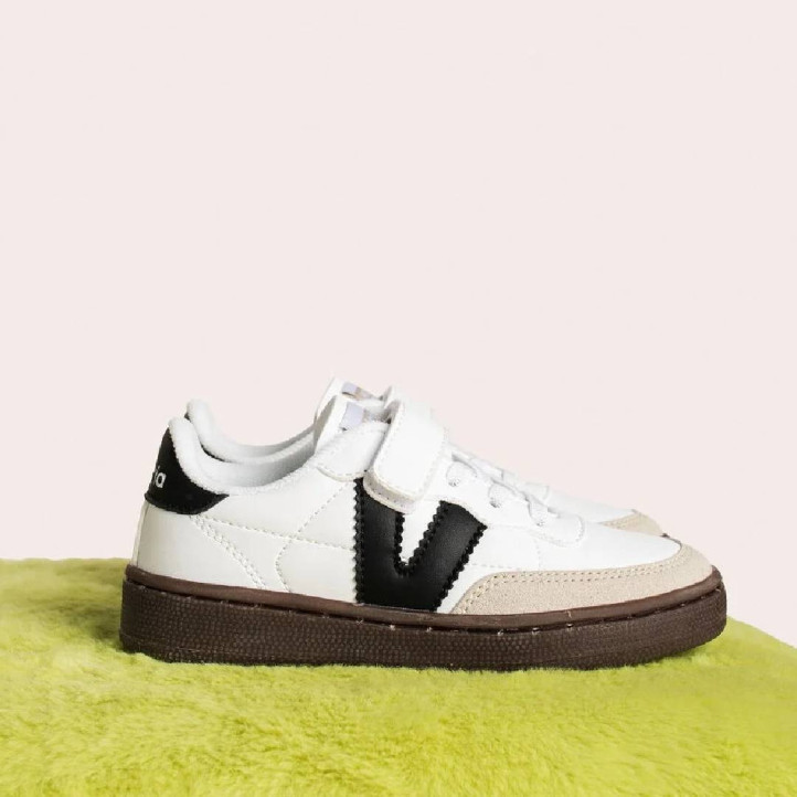 Zapatillas deporte Victoria oslo blancas con suela marrón - Querol online