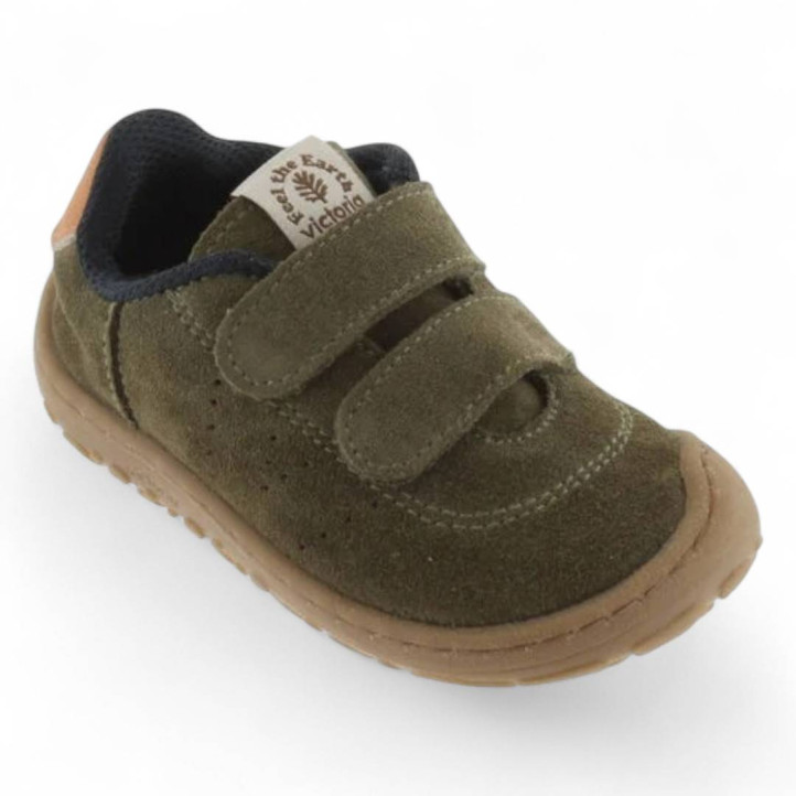 Zapatos Victoria bosco kaki de piel respetuosos - Querol online
