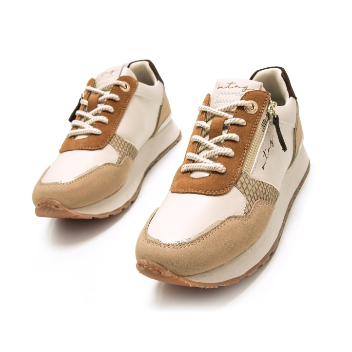 DEPORTIVAS DE MUJER MUSTANG JOGGO BEIGE 60391 60792 - Querol online
