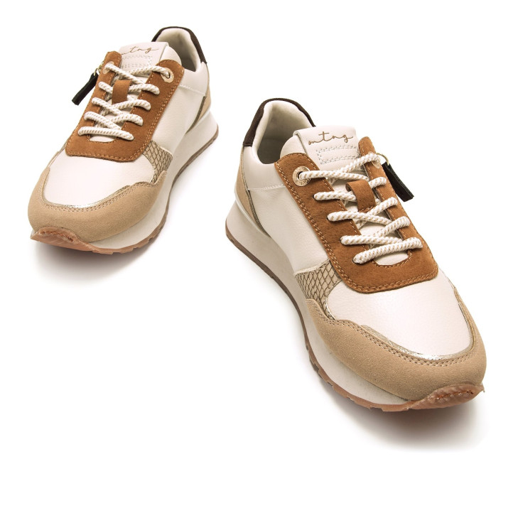 DEPORTIVAS DE MUJER MUSTANG JOGGO BEIGE 60391 60792 - Querol online