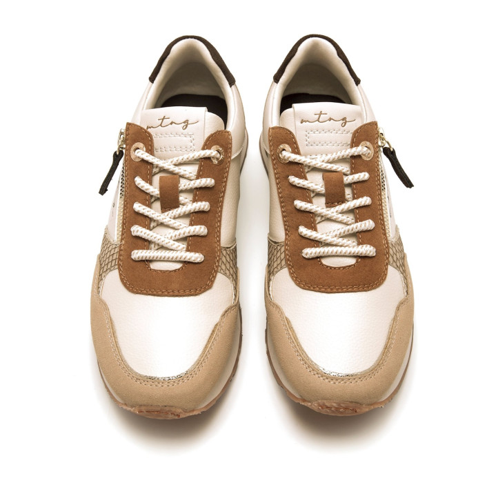 DEPORTIVAS DE MUJER MUSTANG JOGGO BEIGE 60391 60792 - Querol online