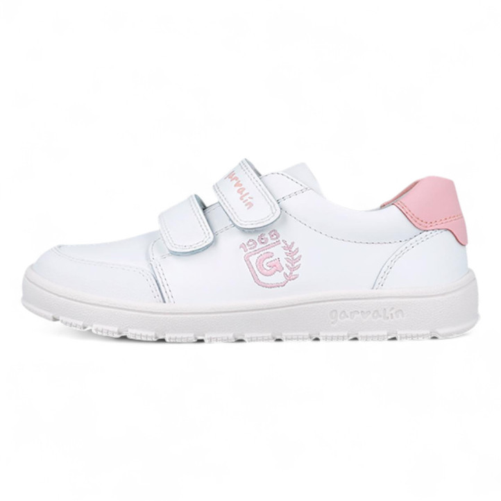 ZAPATILLAS DEPORTIVA GARVALIN DE UNISEX ADU BLANCO Y ROSA 252510B - Querol online