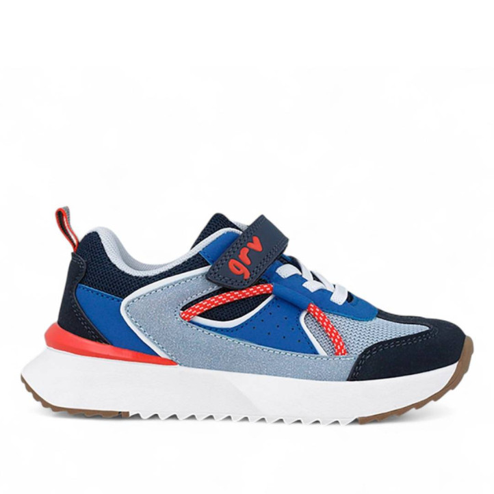 ZAPATILLAS DEPORTE GARVALIN DE NIñO AZUL 251812A - Querol online