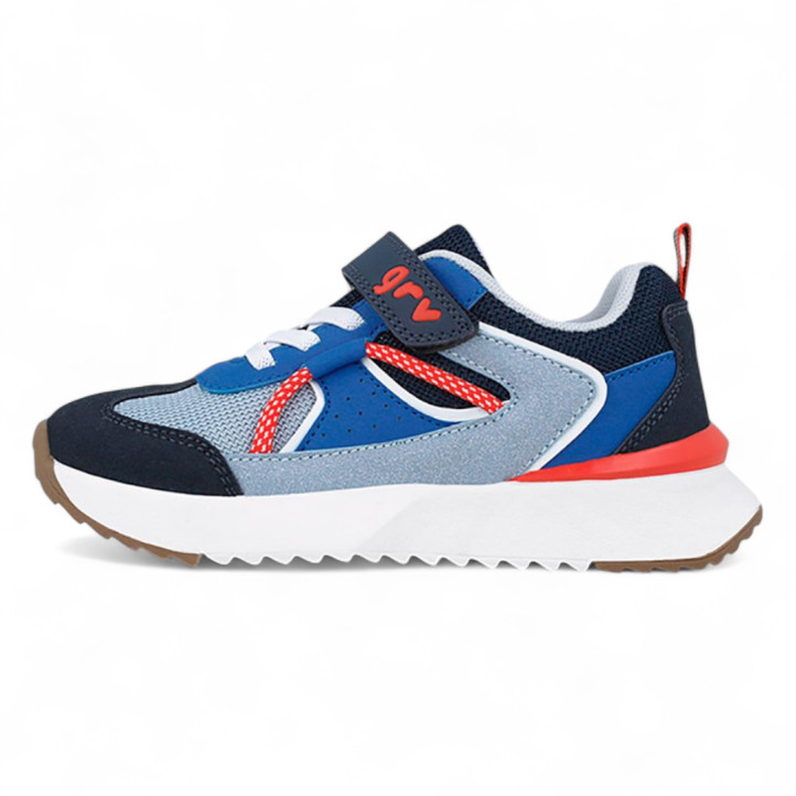 ZAPATILLAS DEPORTE GARVALIN DE NIñO AZUL 251812A - Querol online