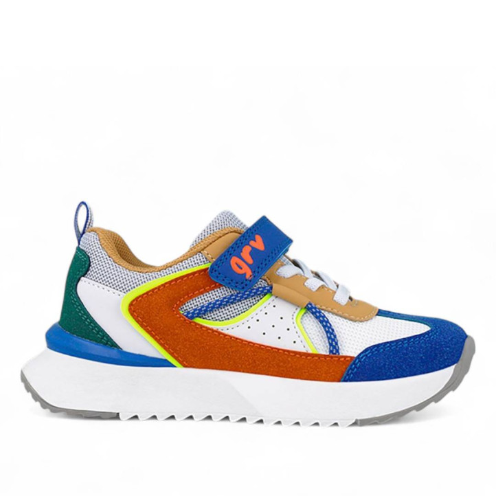ZAPATILLAS DEPORTE GARVALIN DE NIñO BLANCO 251812B - Querol online
