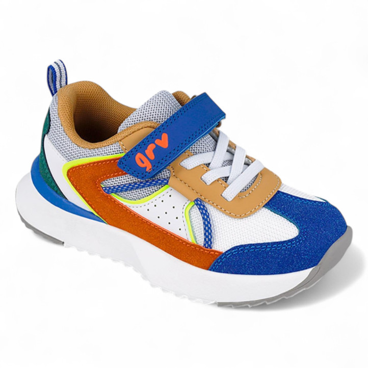 ZAPATILLAS DEPORTE GARVALIN DE NIñO BLANCO 251812B - Querol online