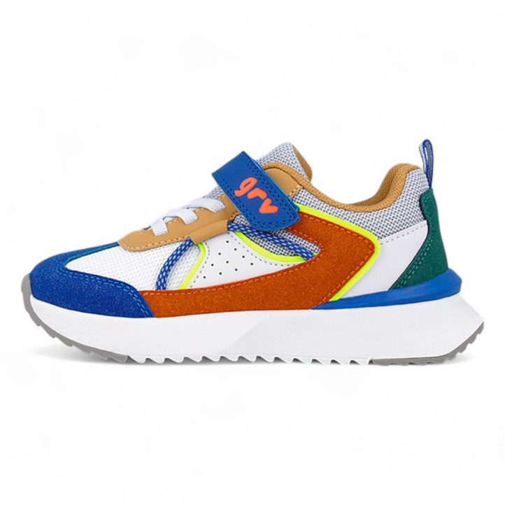 ZAPATILLAS DEPORTE GARVALIN DE NIñO BLANCO 251812B - Querol online