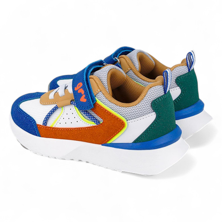 ZAPATILLAS DEPORTE GARVALIN DE NIñO BLANCO 251812B - Querol online