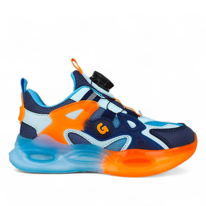 ZAPATILLAS DEPORTE GARVALIN DE NIñO AZUL 251815A - Querol online