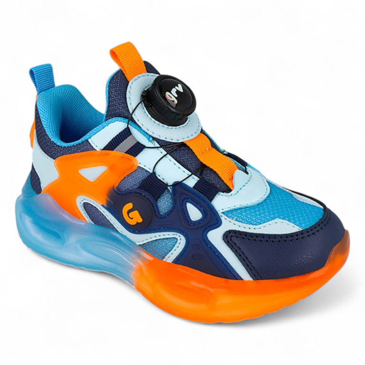 ZAPATILLAS DEPORTE GARVALIN DE NIñO AZUL 251815A - Querol online