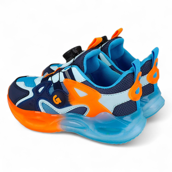 ZAPATILLAS DEPORTE GARVALIN DE NIñO AZUL 251815A - Querol online