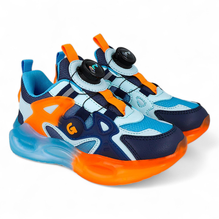 ZAPATILLAS DEPORTE GARVALIN DE NIñO AZUL 251815A - Querol online