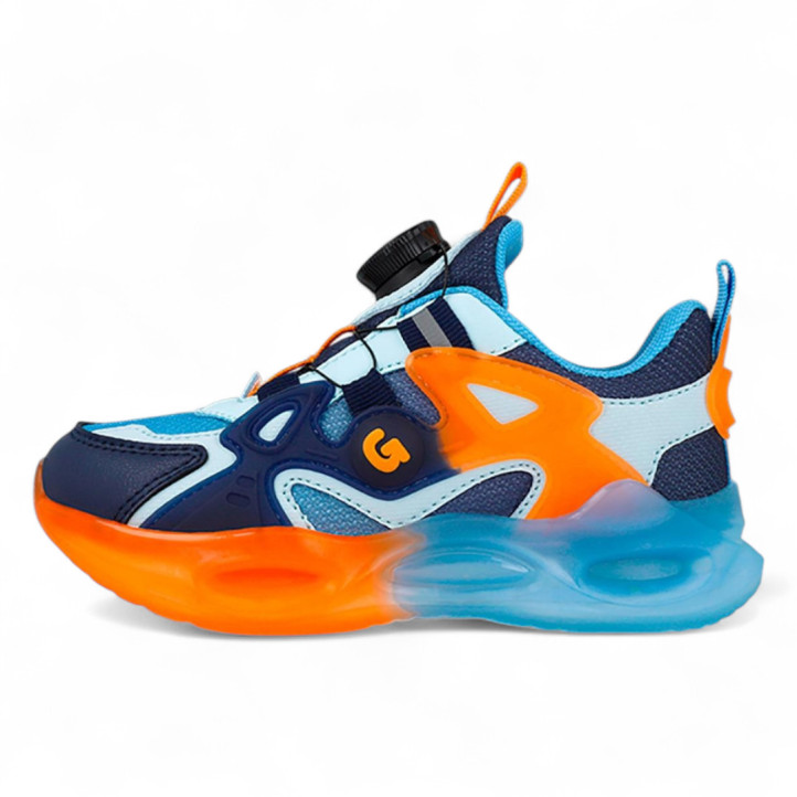 ZAPATILLAS DEPORTE GARVALIN DE NIñO AZUL 251815A - Querol online