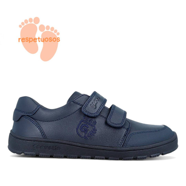ZAPATOS COLEGIALES GARVALIN DE NIñO MARINO 251505B - Querol online