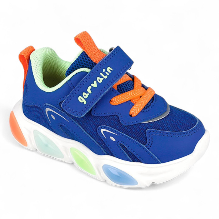 ZAPATILLAS DEPORTE GARVALIN DE NIñO AZUL 251808B - Querol online