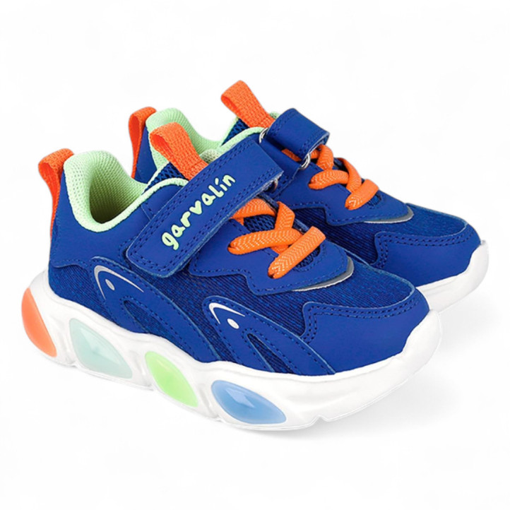 ZAPATILLAS DEPORTE GARVALIN DE NIñO AZUL 251808B - Querol online