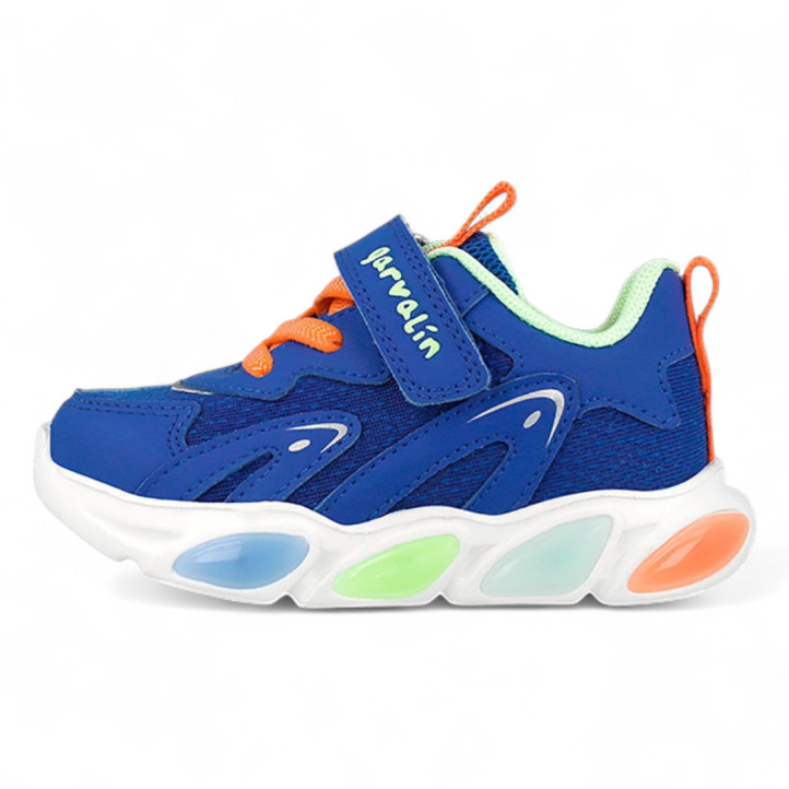 ZAPATILLAS DEPORTE GARVALIN DE NIñO AZUL 251808B - Querol online