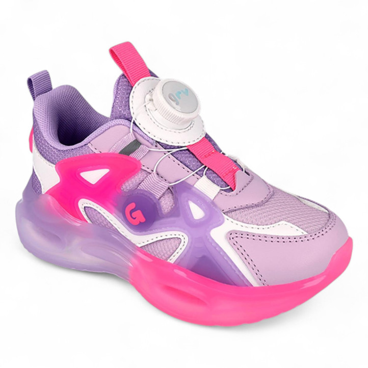 ZAPATILLAS DEPORTE GARVALIN DE NIñA LILA 251815B - Querol online
