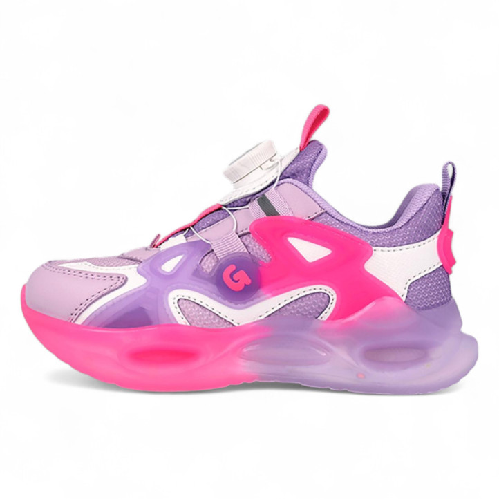 ZAPATILLAS DEPORTE GARVALIN DE NIñA LILA 251815B - Querol online