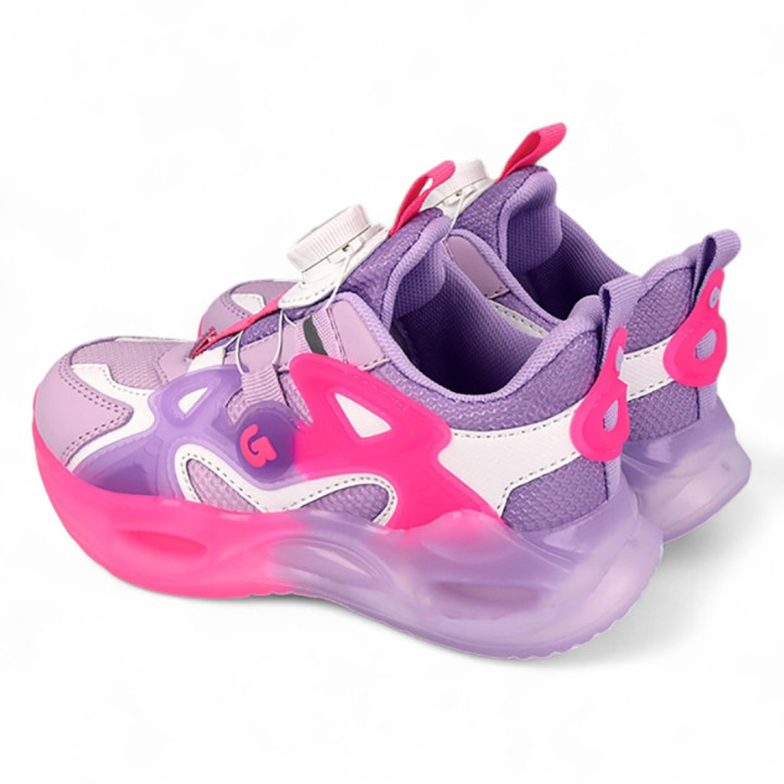 ZAPATILLAS DEPORTE GARVALIN DE NIñA LILA 251815B - Querol online