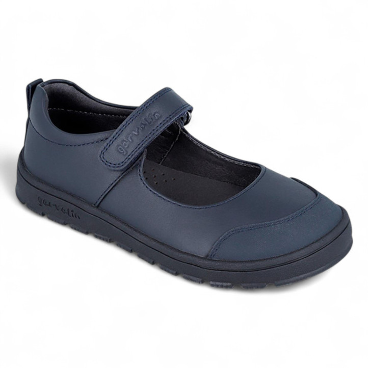 ZAPATOS COLEGIALES GARVALIN DE NIñA MARINO 251506B - Querol online