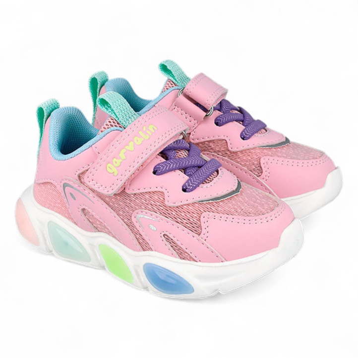 ZAPATILLAS DEPORTE GARVALIN DE NIñA ROSA 251808D - Querol online