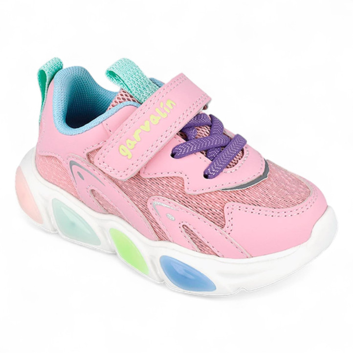 ZAPATILLAS DEPORTE GARVALIN DE NIñA ROSA 251808D - Querol online