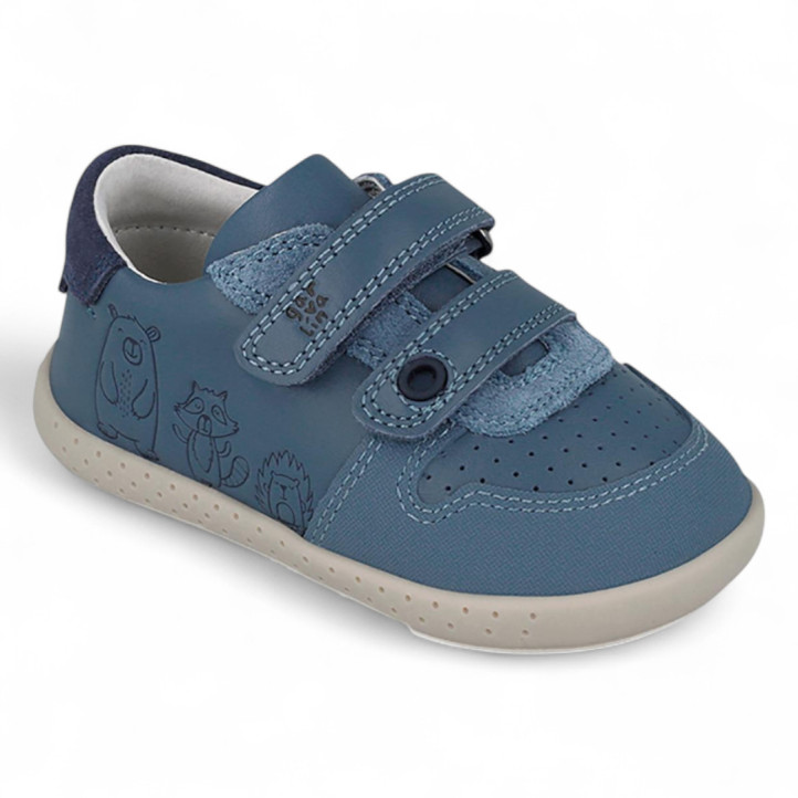ZAPATOS GARVALIN DE NIñO AZUL 251311A - Querol online