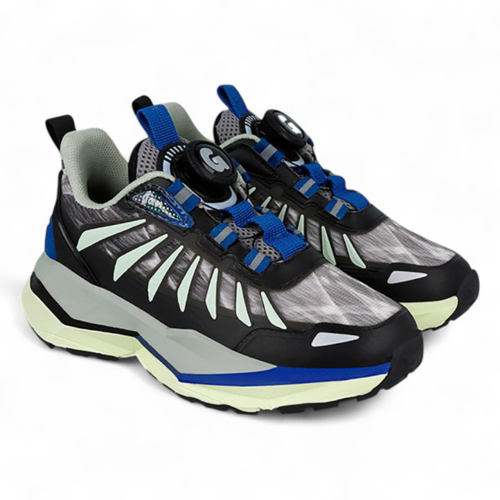 ZAPATILLAS DEPORTE GARVALIN DE NIñO NEGRO 251810A - Querol online