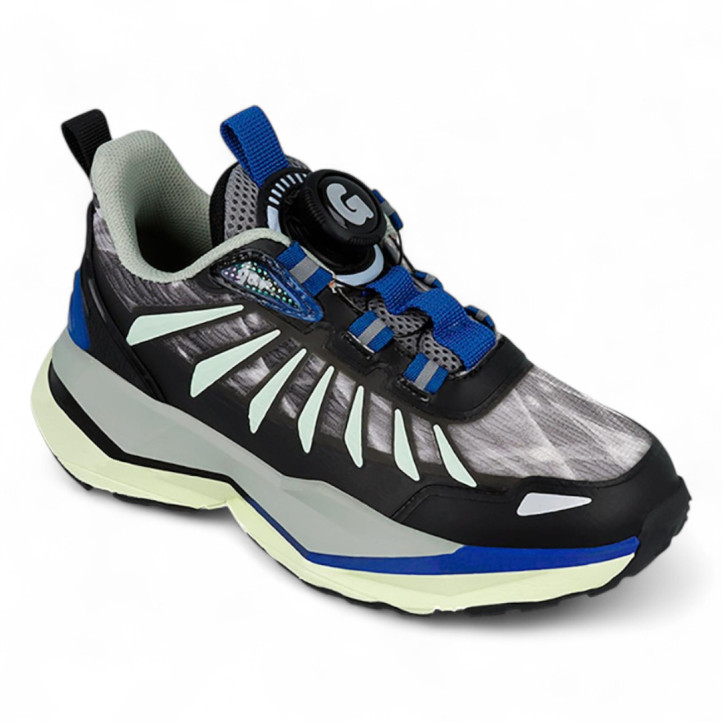 ZAPATILLAS DEPORTE GARVALIN DE NIñO NEGRO 251810A - Querol online