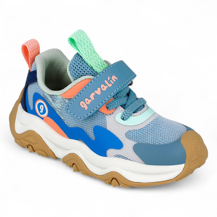 ZAPATILLAS DEPORTE GARVALIN DE NIñO AZUL 251806A - Querol online