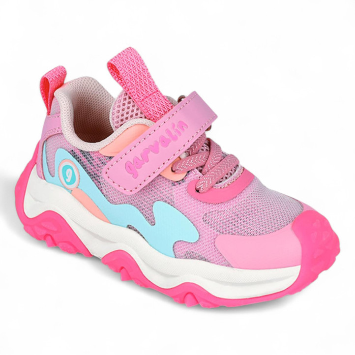 ZAPATILLAS DEPORTE GARVALIN DE NIñA ROSA 251806B - Querol online