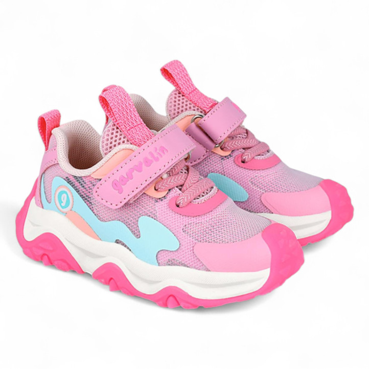 ZAPATILLAS DEPORTE GARVALIN DE NIñA ROSA 251806B - Querol online