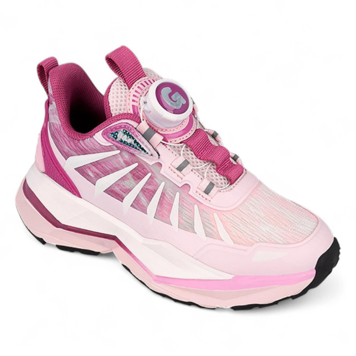 ZAPATILLAS DEPORTE GARVALIN DE NIñA ROSA 251810B - Querol online