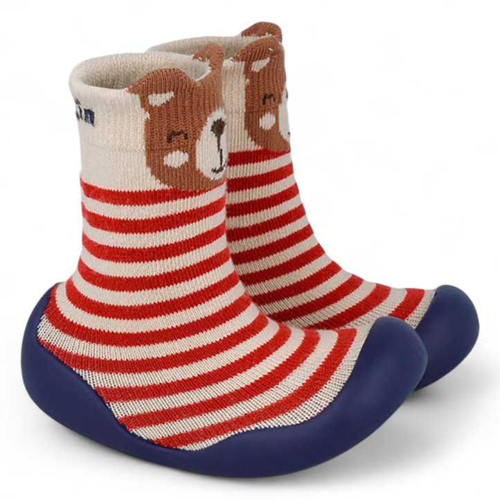 ZAPATILLAS CASA GARVALIN DE NIñO BEIGE, ROJO Y AZUL 251320A - Querol online
