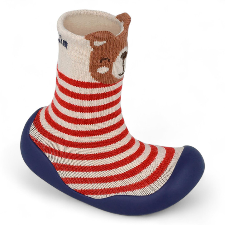 ZAPATILLAS CASA GARVALIN DE NIñO BEIGE, ROJO Y AZUL 251320A - Querol online