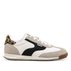 Zapatillas urban Mustang olymic blancas con panel de animal print - Querol online