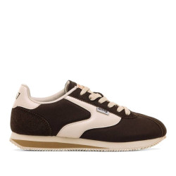 Zapatillas urban Mustang olympic z marrones con detalles en crema - Querol online