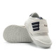 Zapatillas deporte Mustang free baby blancas con paneles azules y velcro respetuosas - Querol online