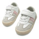 Zapatillas deporte Mustang free baby blancas y rosas con paneles de diferentes texturas respetuosas - Querol online
